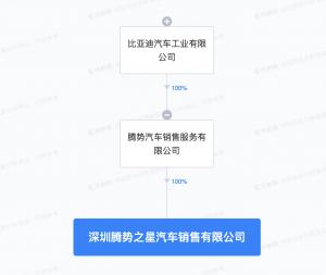 比亚迪在深圳成立腾势之星销售公司