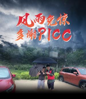 “风雨免惊多谢PICC！”